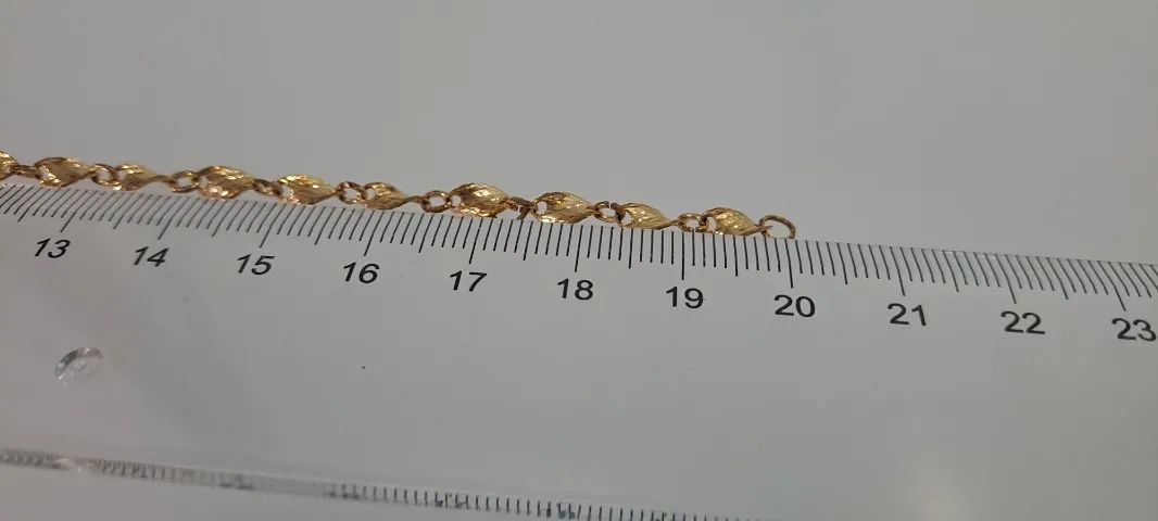 Pulseira Rommanel original folheada a ouro - 18/19 cm - Foto 3