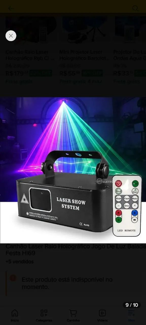Laser profissional RGB balada - Foto 2
