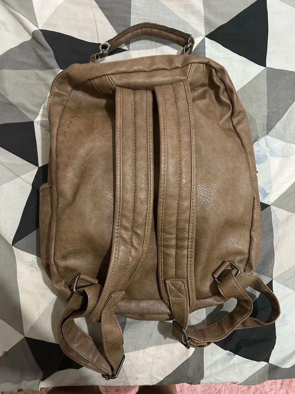 Bolsa de couro marrom - Foto 3
