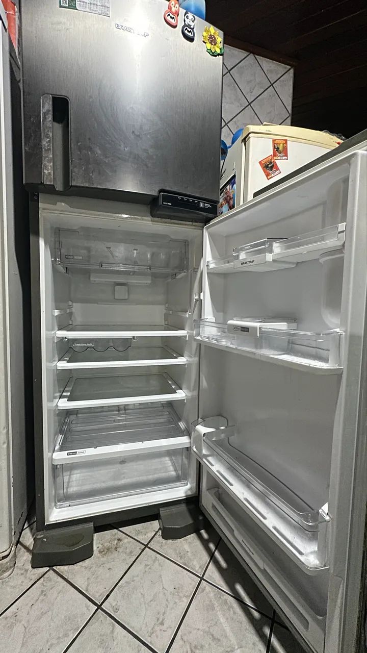 Geladeira Brastemp inox 