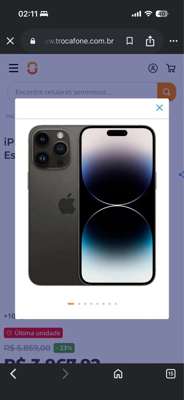 iPhone 14 Pro 128gb de boa procedência 