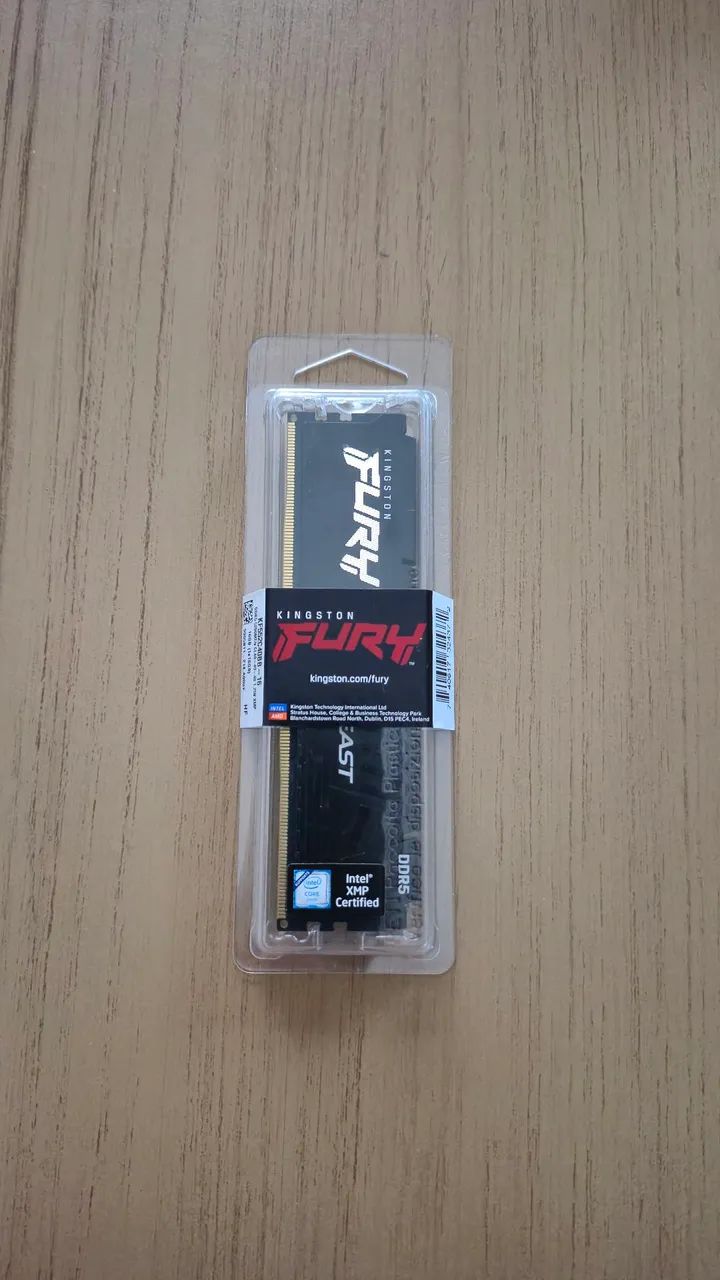 MEMÓRIA RAM KINGSTON FURY BEAST 16GB DDR5! PREÇO IMPERDÍVEL!!
