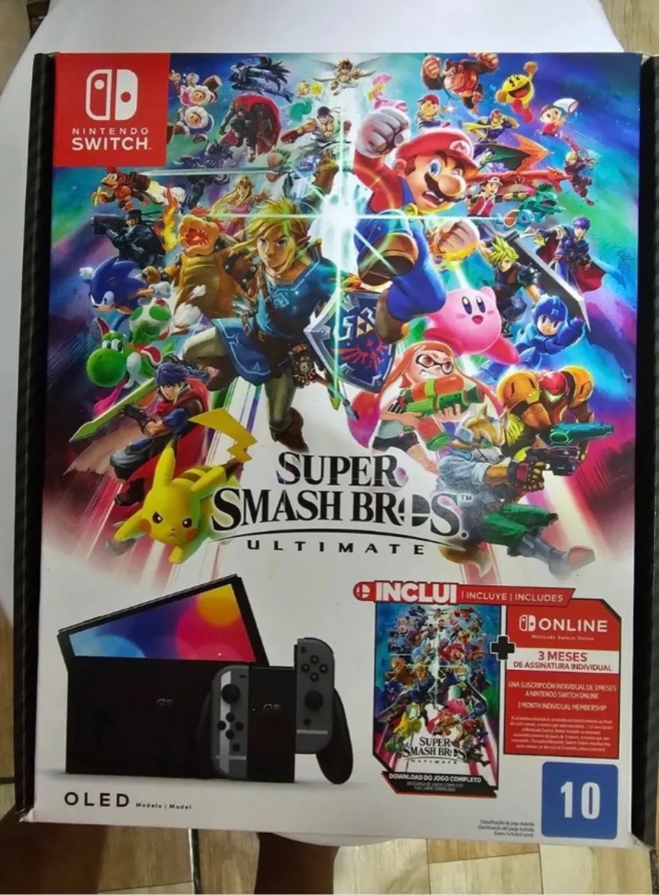 Nitendo switch oled super smash bros