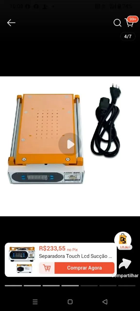 Separadora touch sucção LCD 899 110v/210v Bivolt. - Foto 5