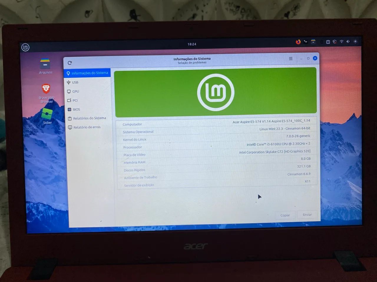 Notebook Acer I3 6º geração  - Foto 2