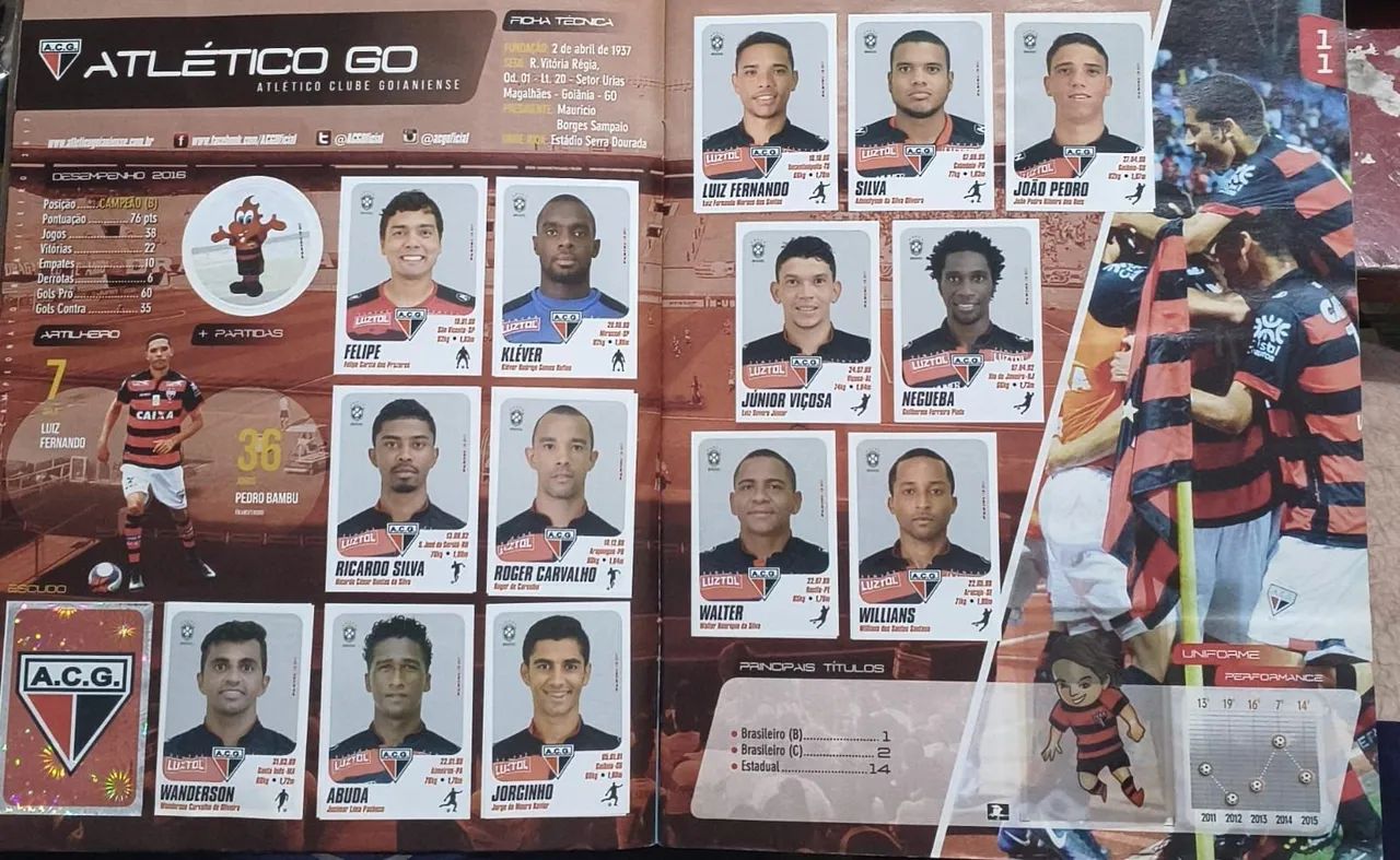 Álbum de figurinhas campeonato brasileiro 2017 - Foto 2