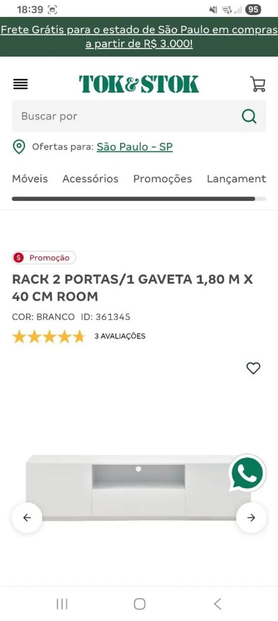 RACK TOK STOK USADO - Foto 2