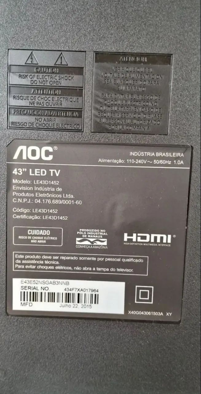 TV AOC 43" LED  - Foto 4