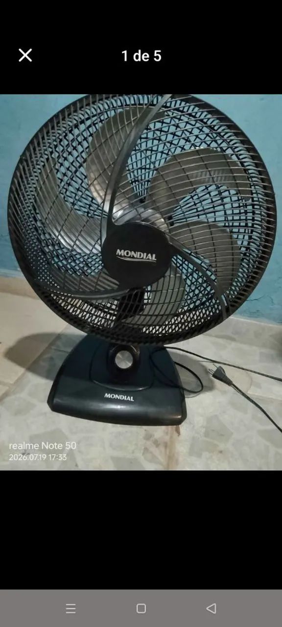 Ventilador 110 volts 40 centímetr funcionando perfeitamente Votorantim 