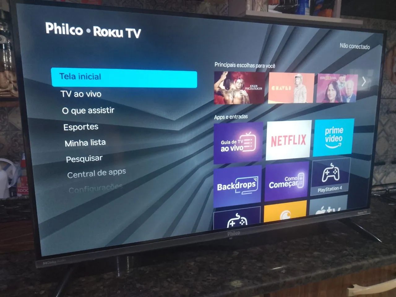 Televisão Philco Smartv Roku 32 polegadas  - Foto 2