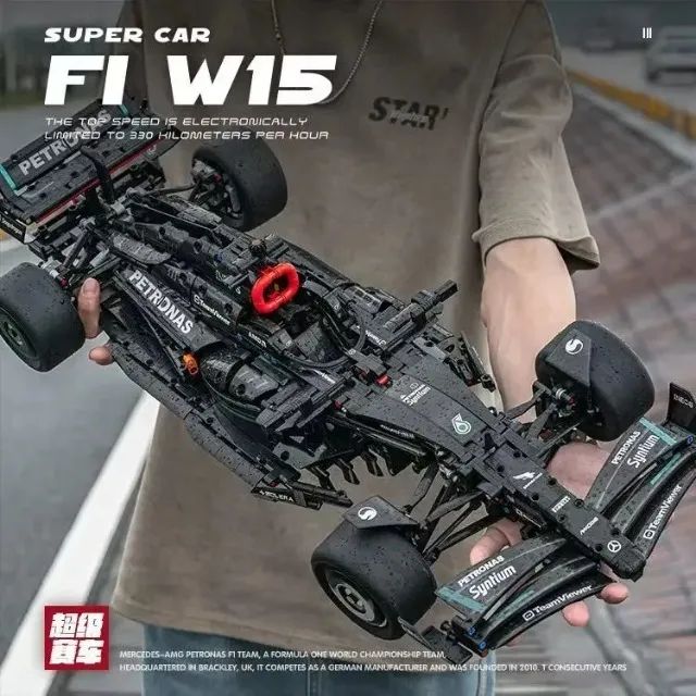 Carro formula 1 de montar - 1642 peças 1:8 - 63 cm - Foto 2