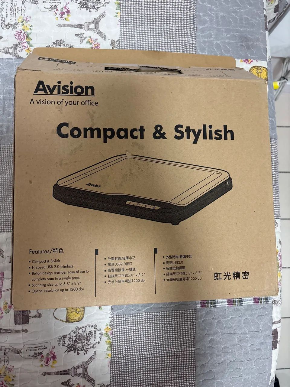  Scanner de Mesa Avision AVA5 Plus (Compacto / A5) - Na Caixa