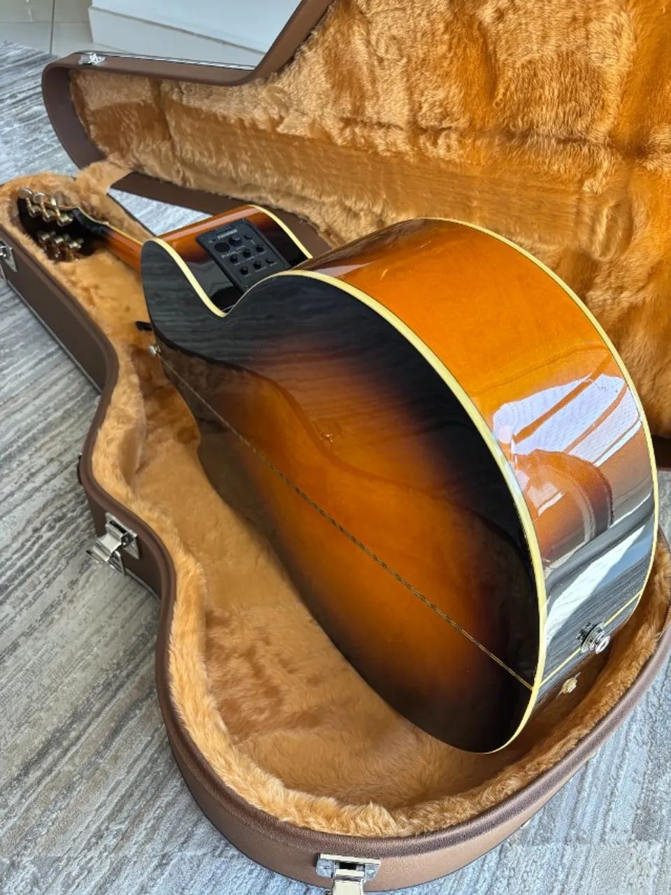 Violão Epiphone EJ-200 CE Sunburst - Foto 3
