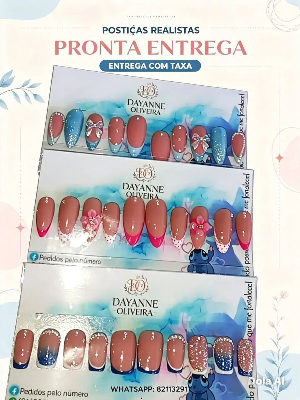Unhas realista a pronta entrega 