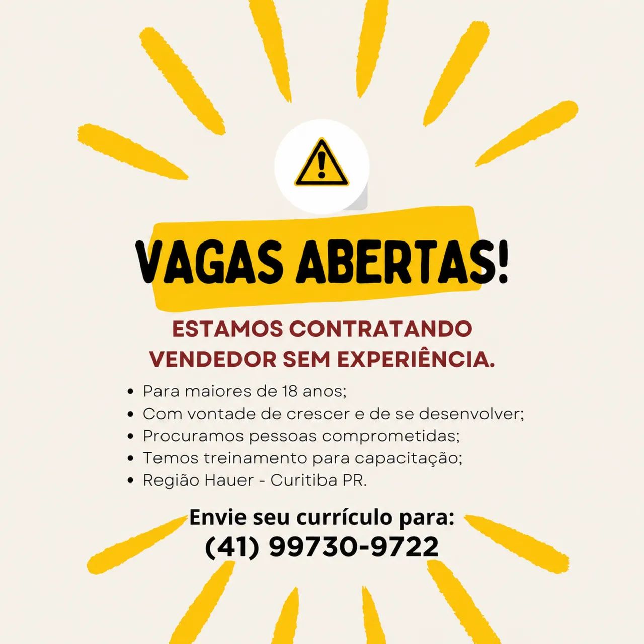 VENDEDORES SEM EXPERIÊNCIA 