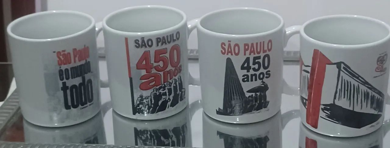 4 CANECAS ANIVERSÁRIO SÃO PAULO 
