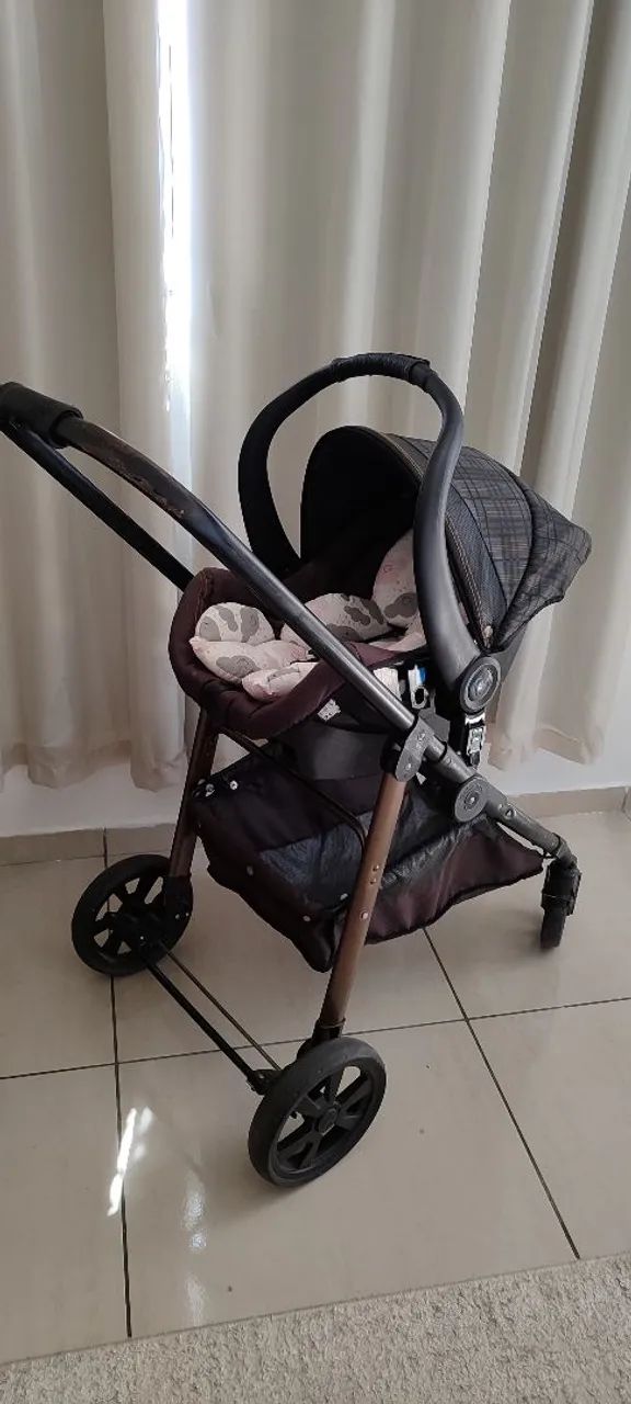 Carrinho de bebê+ bebê conforto  - Foto 4