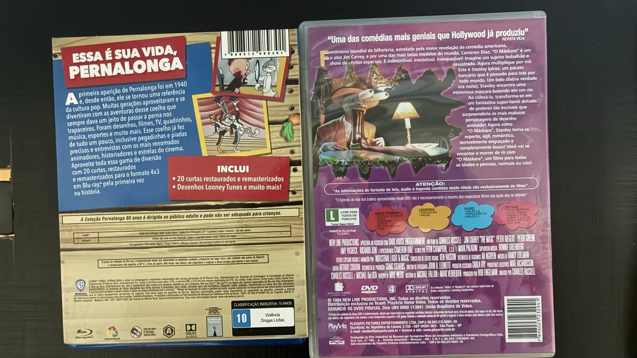 DVD O Maskara e Blu Ray Pernalonga - Foto 2