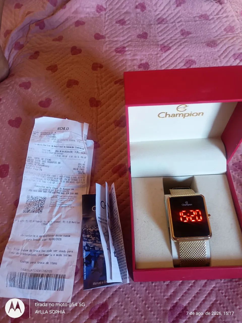 Vendo Relógio Champion Novo - Foto 2