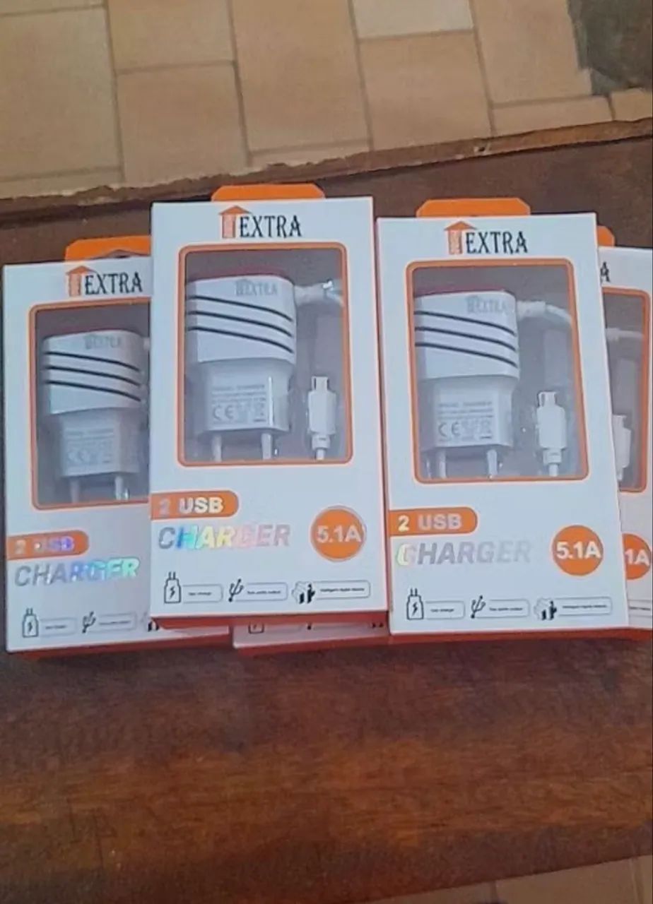CARREGADOR CELULAR 5.1A V8 MICRO USBll  1 e 10 ou 3 por 20 