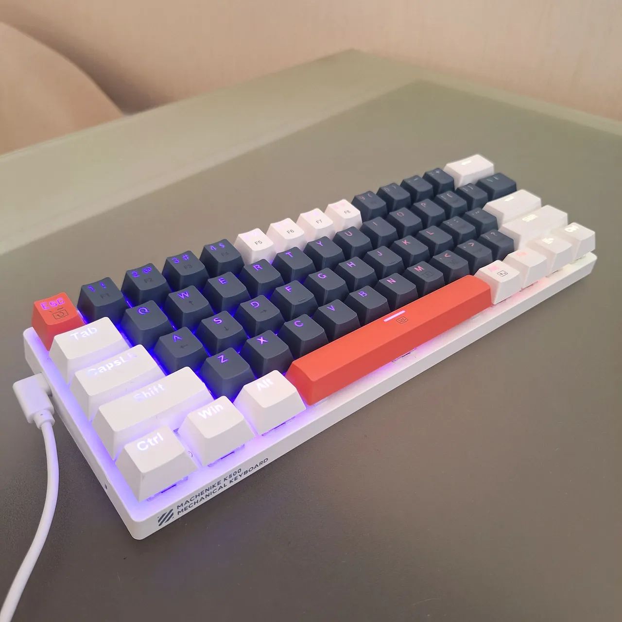 Teclado Mecanico Machenike K500 Switch Red RGB 61 Teclas - Foto 2