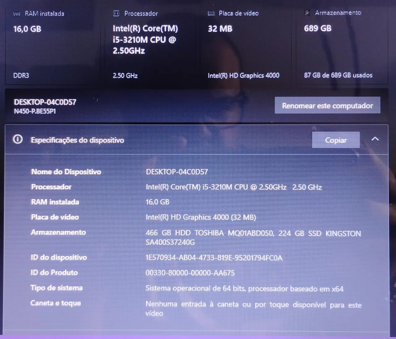 Notebook LG i5 16gb + SSD 240 GB + HD 500gb - Foto 3