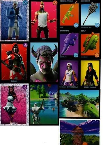 5 Figurinhas avulsas Fortnite 2020