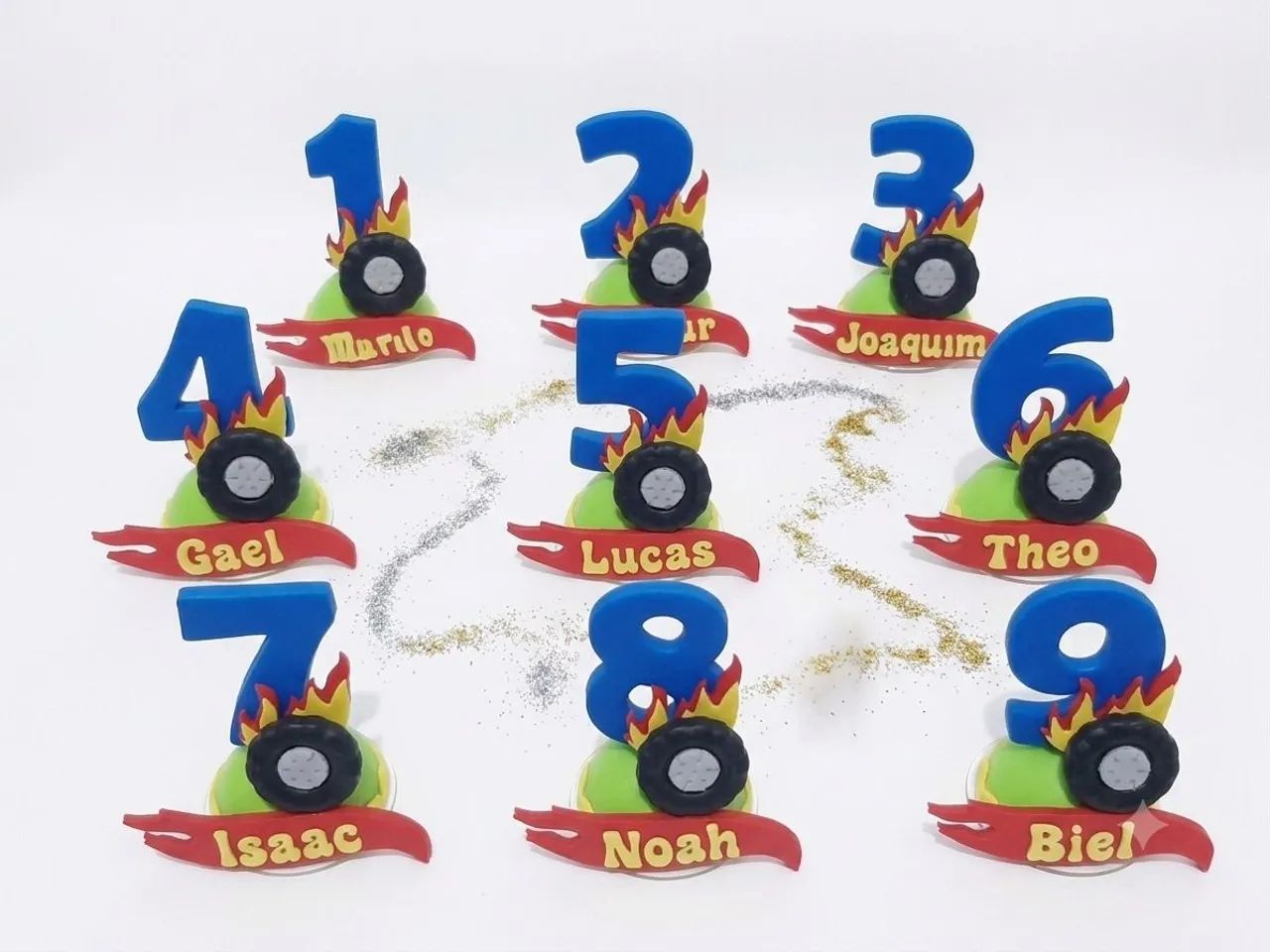 Vela em biscuit Hot wheels - Foto 2