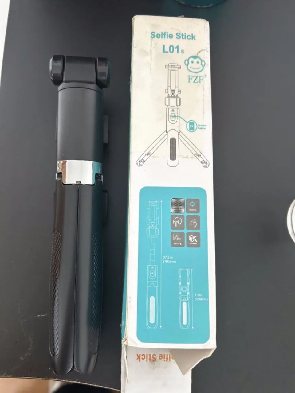 Bastão de Selfie com Tripé e Controle Bluetooth L01s - Foto 4
