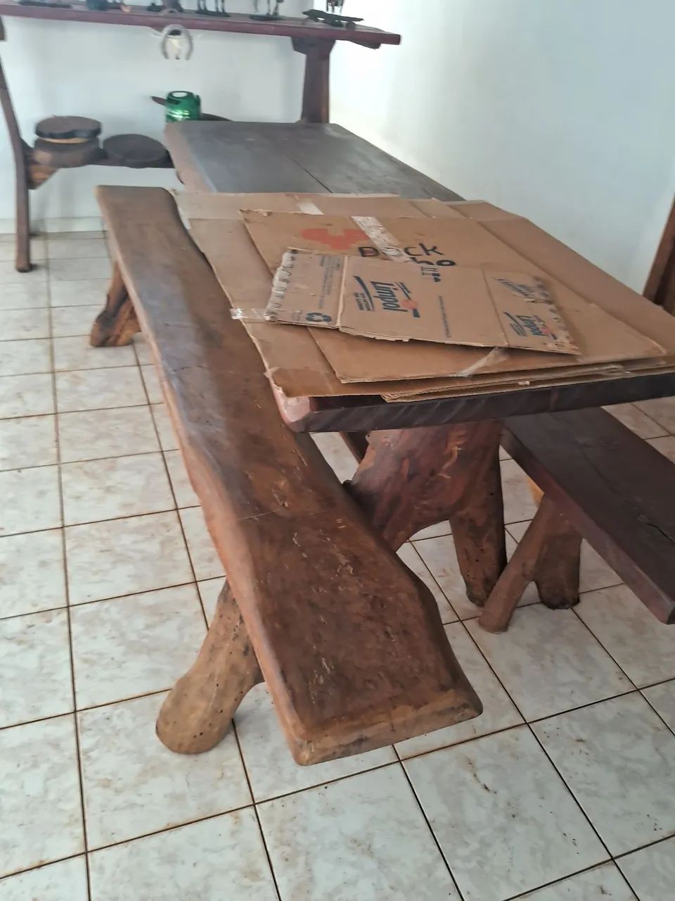 Mesa rústica 