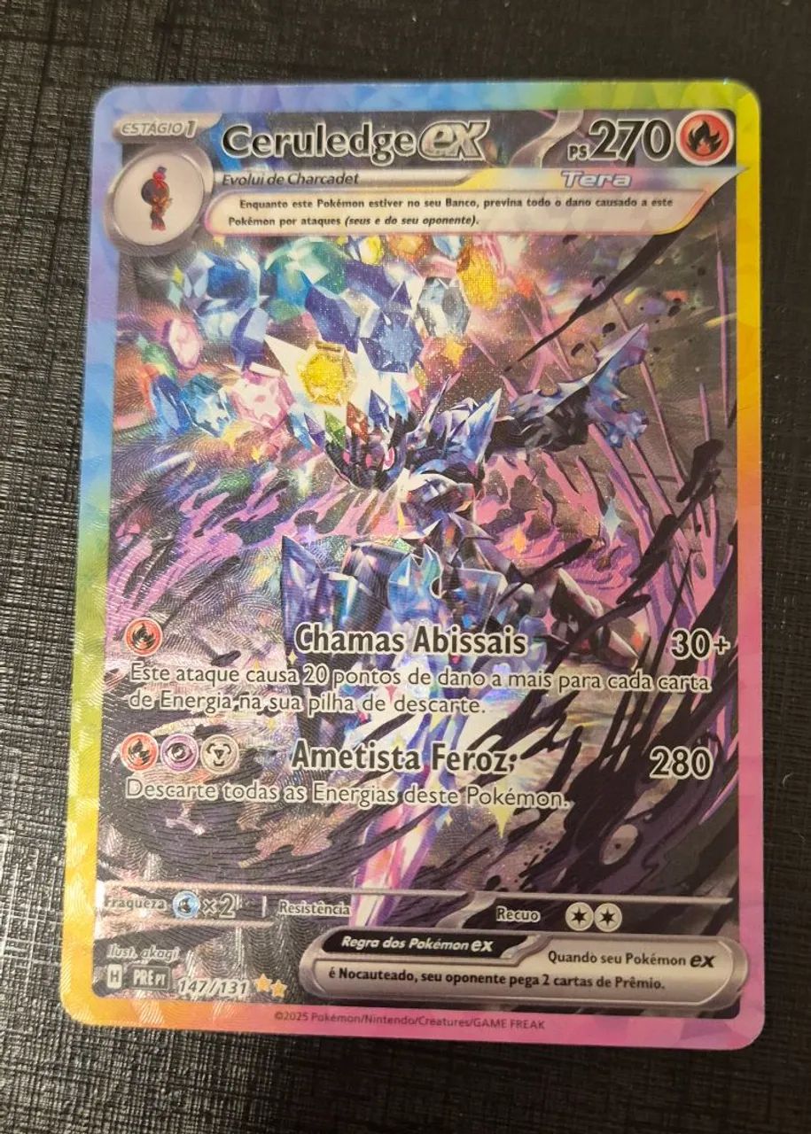Carta pokemon Ceruledge EX