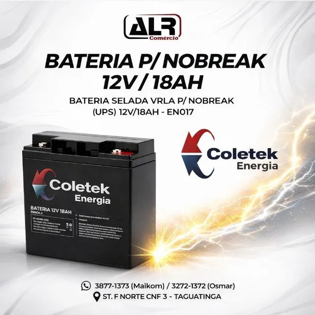 BATERIA SELADA 12V 18AH PARA NOBREAKS POWERTEK