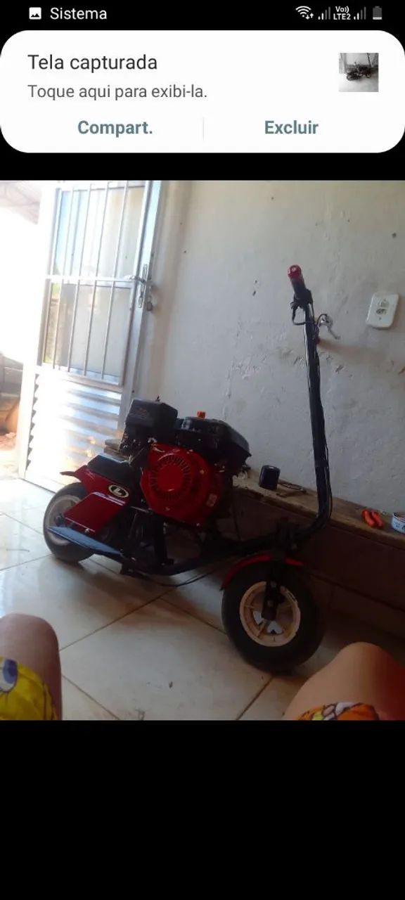 Walk machine com motor estacionario 