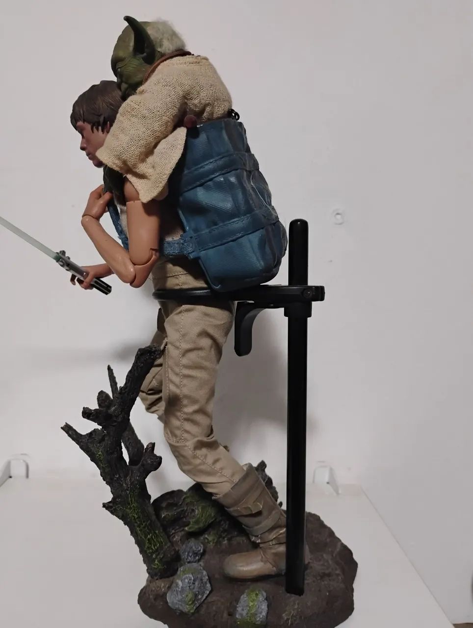 Hot toys custom Luke e Yoda Star Wars dagobah training - Foto 3