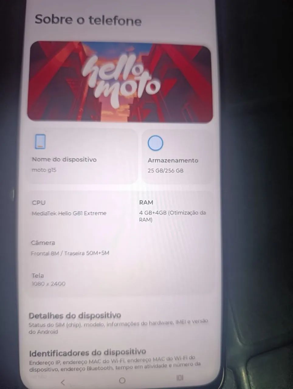 Vende-se celular Motog15 - Foto 2