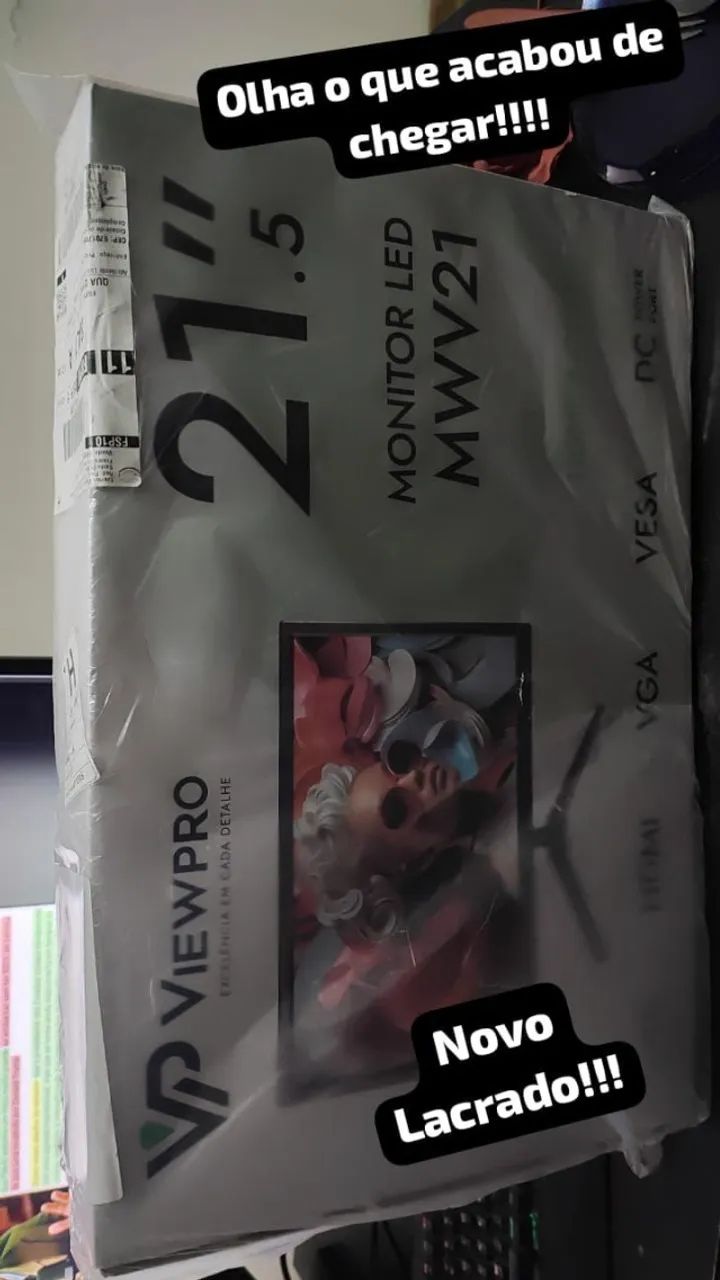 MONITOR VIEWPRO 21.5" IPS FULL HD - NOVO E LACRADO!  - Foto 5