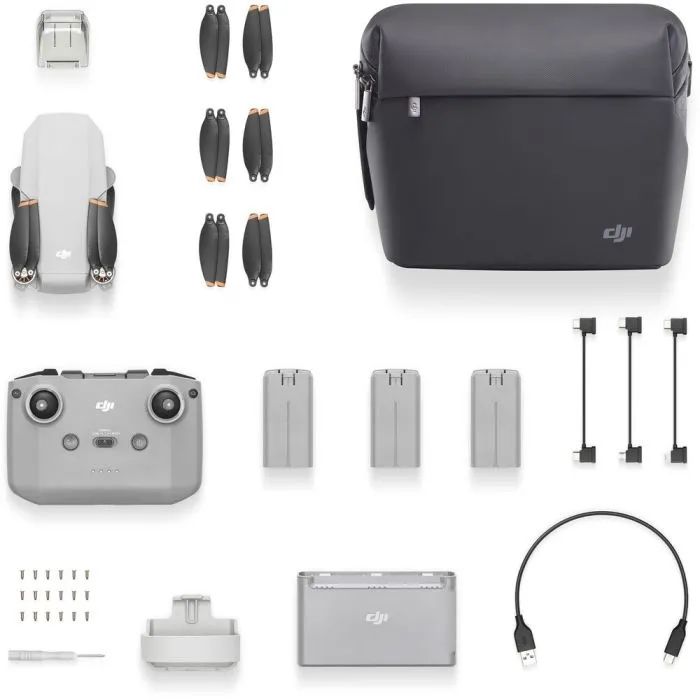 Drone DJI Mini 2 SE + Fly More combo + cartão de memória 256GB 