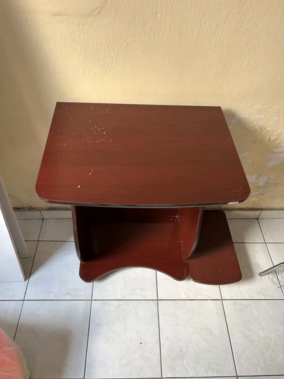 Mesa de Computador/Escrivaninha Compacta Mogno - Foto 4