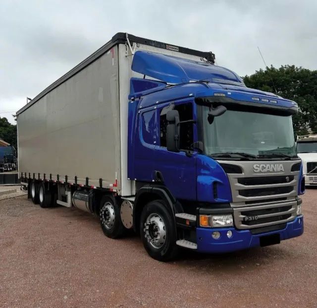 Scania P-310 baú sider 