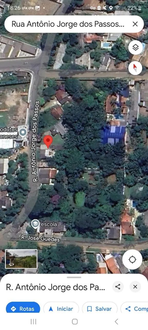 Chácara com casa e pomar, rústico. 