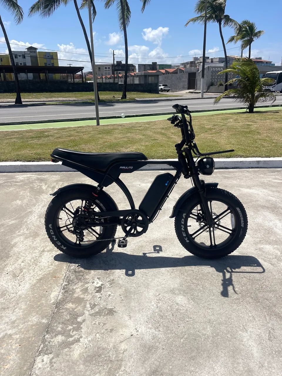 Bicicleta elétrica V8 1.000w bem nova!  - Foto 3