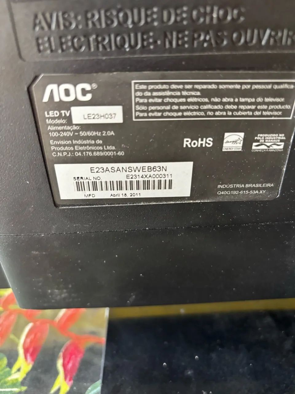 VENDO TV E MONITOR AOC 23 polegadas - Foto 3