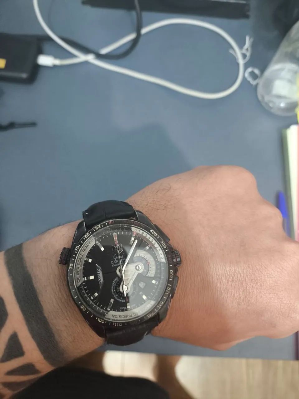 Relógio Tag Heuer Carrera, Automático e Funcional.  Aceito troca por Seiko e Citizen - Foto 5