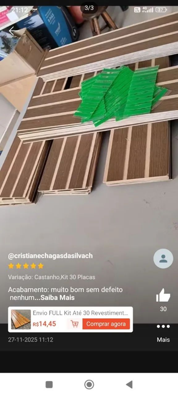 Ripado para decoração 