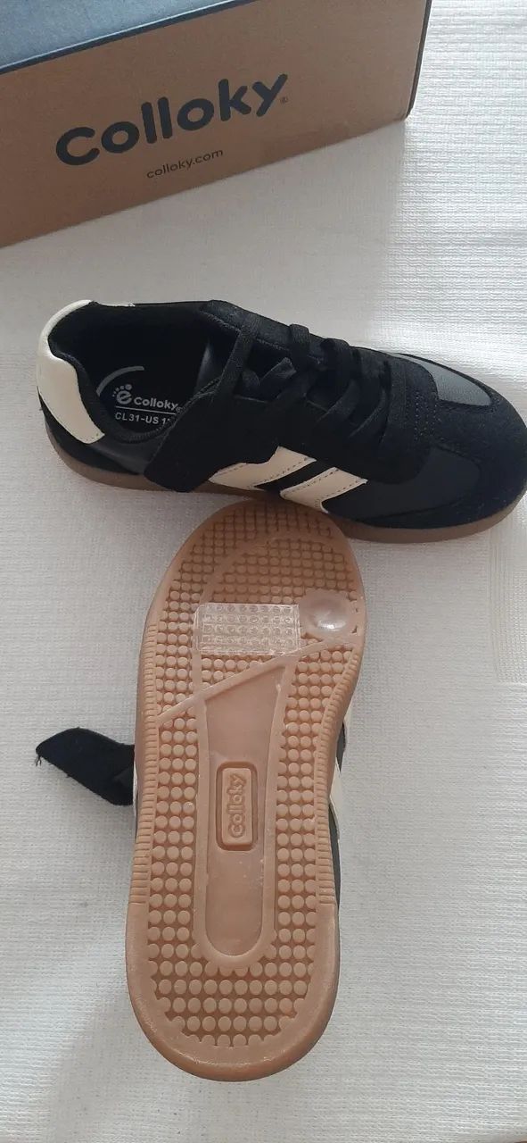 Tenis 31 de couro importado novo na caixa - Foto 2