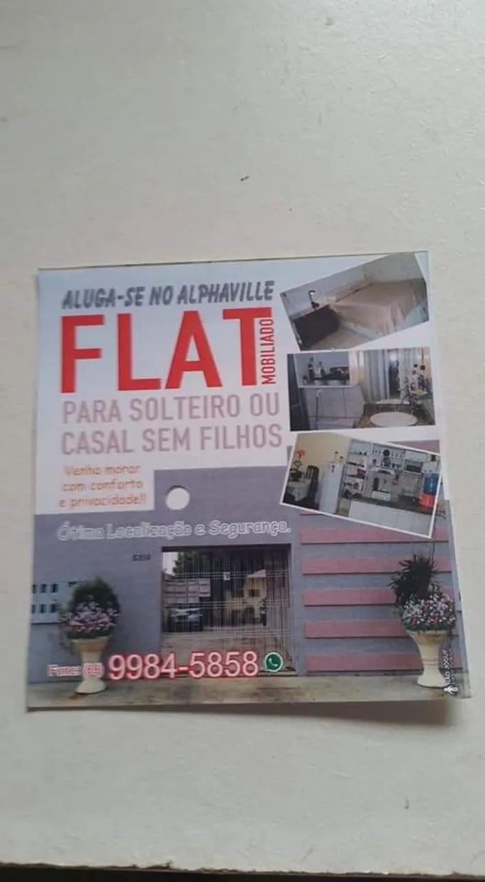 ALUGO FLAT MOBILIADO