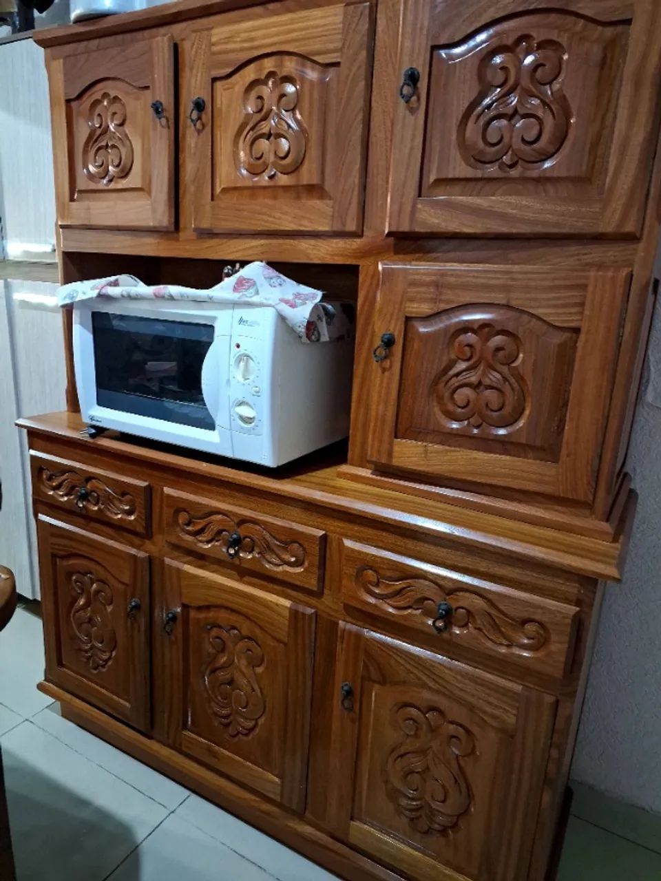 Jogo cozinha madeira - Foto 3