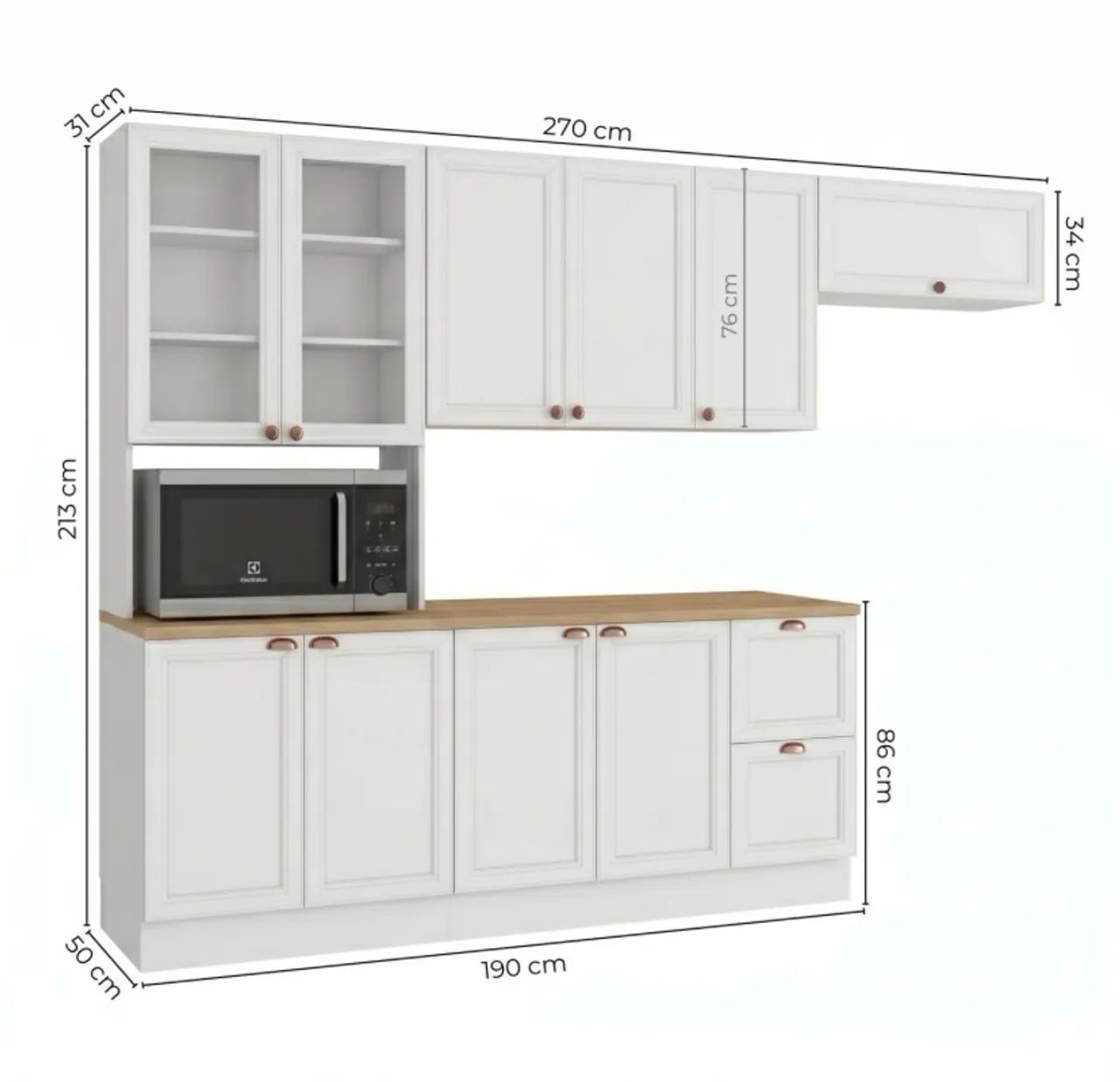 Armário de cozinha completo 