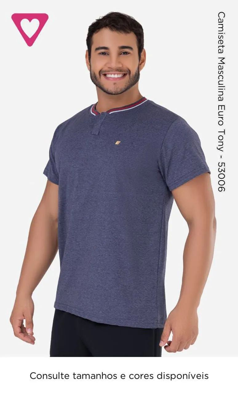 Camiseta masculina euro  - Foto 2
