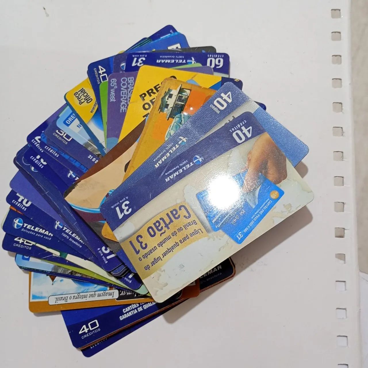 Cartões orelhão lote 300 unidades